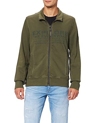 camel active Herren 409321/6F01 Strickjacke, Olive Brown, S von camel active