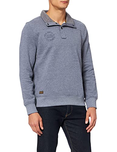 camel active, Herren Troyer Pullover Pulli Sweaterstrick Blue XXL von camel active