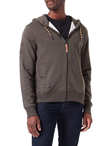 camel active Herren 409401/8W11 Strickjacke, Dunkelbraun, M von camel active