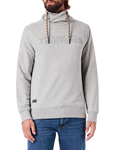 camel active Herren Sweatpullover mit Schalkragen Grau Menswear-L von camel active