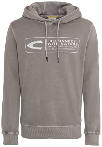 camel active Herren Hoodie mit Logoprint Grau Menswear-M von camel active