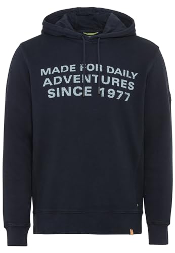 camel active Herren 409441/8W02 Kapuzenpullover, Night Blue, M von camel active