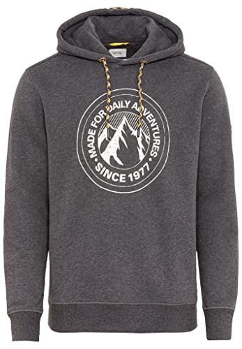 camel active Herren 409441/8w40 Kapuzenpullover, Graphite Gray, L von camel active