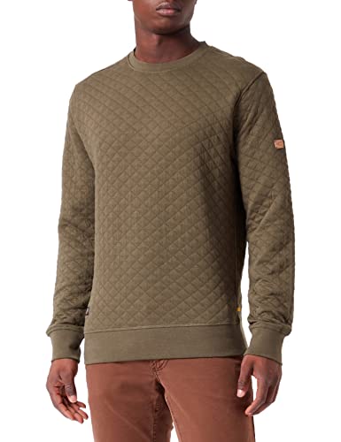 camel active Herren Sweatshirt aus Reiner Baumwolle Oliv-Braun menswear-6XL von camel active