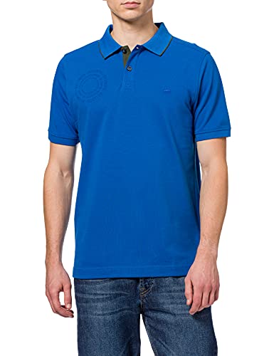 camel active Herren Kurzarm Poloshirt aus Reiner Baumwolle Blau Menswear-L von camel active