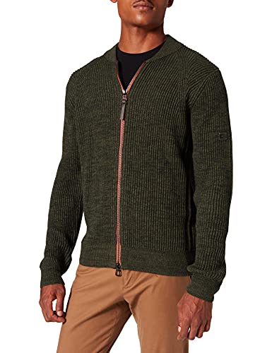 Camel Active Herren 4095236K03 Strickjacke, Olive Brown, M von camel active