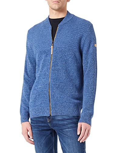 camel active Herren Strickjacke aus angenehmen Baumwollmix Dunkelblau Menswear-S von camel active