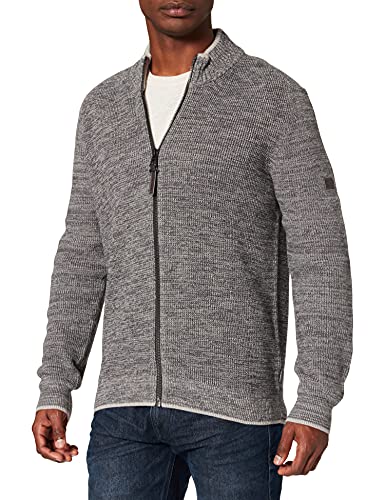 Camel Active Herren 4095286K08 Strickjacke, Stone Grey, S von camel active