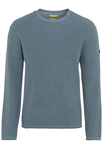 camel active Herren Feinstrickpullover aus Bio-Baumwolle Blau Menswear-XXL von camel active