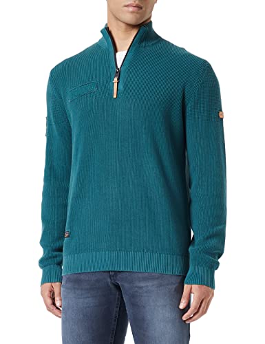 camel active Herren Pullover aus Organic Cotton Petrol menswear-3XL von camel active