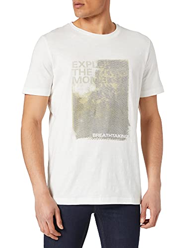 camel active Herren 4096405t24 T-Shirt,Broken White,XL von camel active