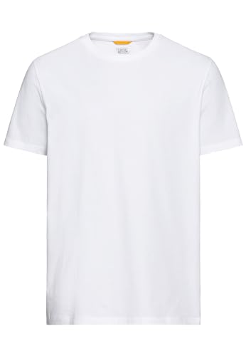 camel active Herren Basic T-Shirt aus nachhaltigem Organic Cotton Weiß Menswear-L von camel active