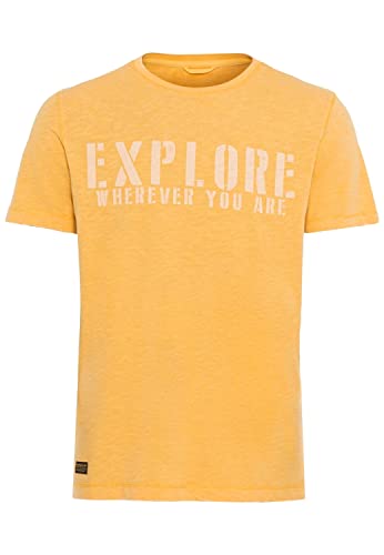 camel active Herren 409745/7T27 T-Shirt, Sunflower Yellow, XXL von camel active