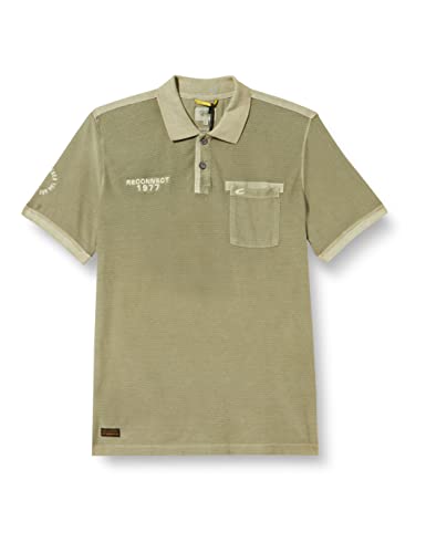 camel active Herren 409960/7P53 Polohemd, Khaki, M von camel active