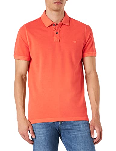 camel active Herren Kurzarm Poloshirt aus Reiner Baumwolle Rot Menswear-M von camel active