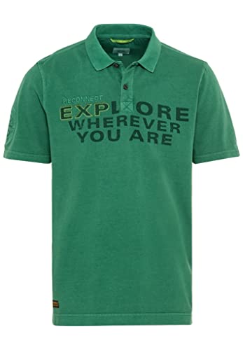camel active Herren 409965/7P08 Polohemd, Fir Green, S von camel active