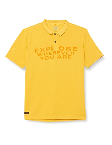 camel active Herren 409965/7P08 Polohemd, Sunflower Yellow, XL von camel active