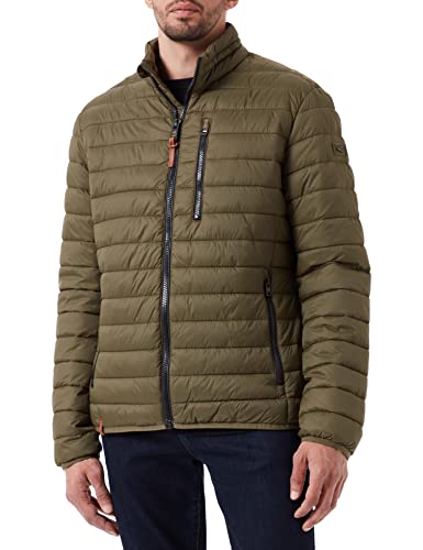 camel active Herren Leichte Steppjacke ohne Kapuze Oliv menswear-50 von camel active