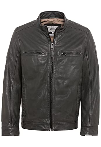 camel active Herren 431580/1L21 Leather Blouson, Anthra, 64 von camel active