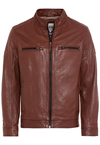 camel active Herren 431580/1L21 Leather Blouson, Cognac, 48 von camel active