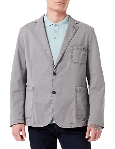 camel active Herren 444385/7581 Lässiger Blazer, Stone Gray, 26 von camel active