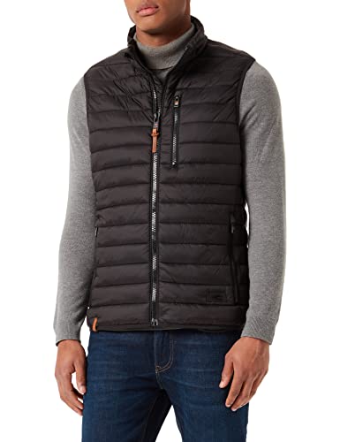 camel active Herren leichte Steppweste ohne Kapuze Dunkelgrau, menswear-56 von camel active