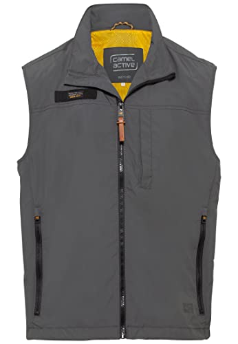 camel active Herren 460640/1O15 Vest, Shadow Grey, 56 von camel active