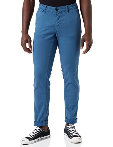 camel active Herren Slim Fit Chino aus Baumwolle 30 Blau menswear-36/30 von camel active