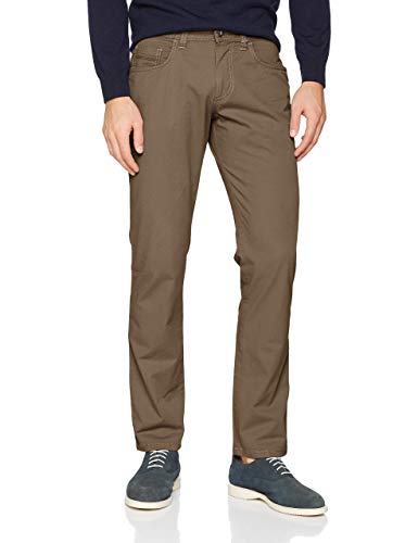 camel active Herren 488295 Loose Fit Jeans, Braun (Khaki 35), 32W / 32L von camel active