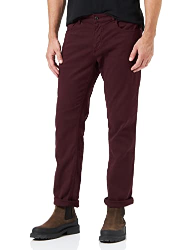 camel active Herren Regular Fit 5-Pocket Hose 32 Dunkelrot menswear-40/32 von camel active