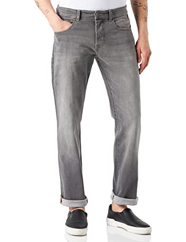 camel active Herren Jeans relaxed fit Woodstock, Grau mit Wascheffekten, 34W / 32L von camel active