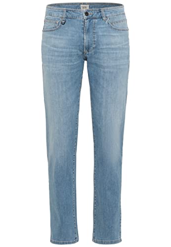 camel active Herren 5 Pocket Denim Regular Fit mit Stretch Jeans, Hellblau (Bleach Blue), 50/34 von camel active