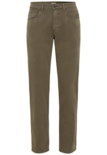 camel active Herren Regular Fit 5-Pocket Hose 32 Oliv-Braun menswear-40/32 von camel active