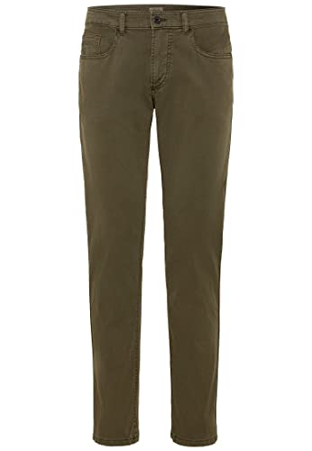 camel active Herren 5-Pocket Hose Slim Fit 32 Oliv-Braun menswear-30/32 von camel active