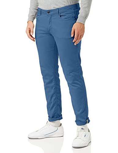 camel active Herren 5-Pocket Hose Slim Fit mit Organic Cotton Anteil 34 Blau menswear-31/34 von camel active