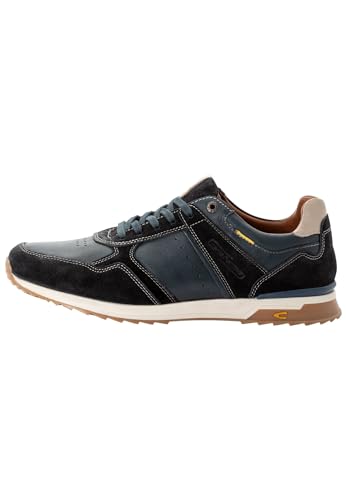 camel active Herren Schnürschuhe aus echtem Leder Blau-Weiß, menswear-40 von camel active