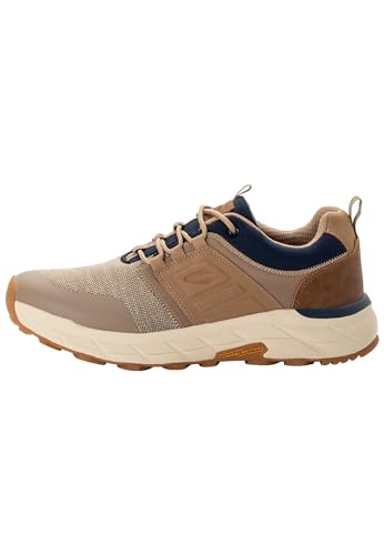 camel active Herren Sportlicher Sneaker mit Lederbesatz Beige-Braun, menswear-45 von camel active