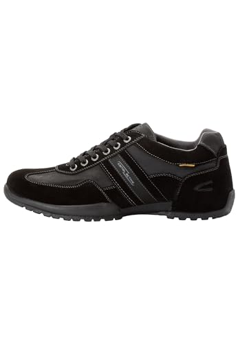 camel active Herren Schnürschuhe aus echtem Leder Schwarz, menswear-43 von camel active