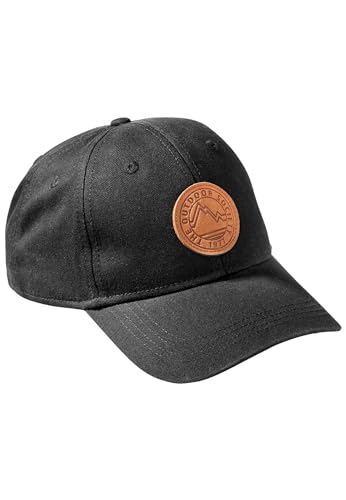 camel active Herren 6-Panel Cap aus einem Baumwoll-Twill Schwarz Menswear-OS von camel active