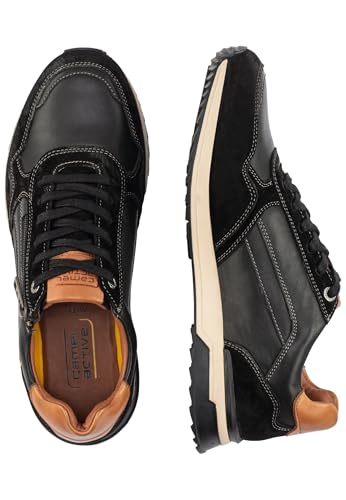 camel active Herren Alley Schnürboot aus Leder Schwarz-Cognac menswear-41 von camel active