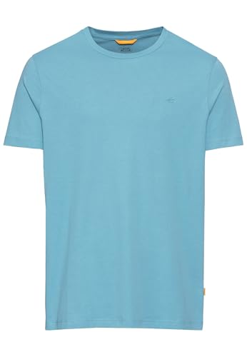 camel active Herren Basic Kurzarm T-Shirt mit Rundhalsausschnitt Hellblau, Menswear-XL von camel active