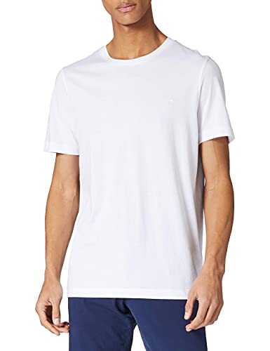 camel active Herren Basic Kurzarm T-Shirt mit Rundhalsausschnitt Weiß, Menswear-XXL von camel active
