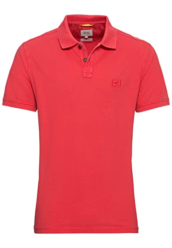 camel active Herren Piqué Poloshirt aus Reiner Baumwolle Rot menswear-3XL von camel active