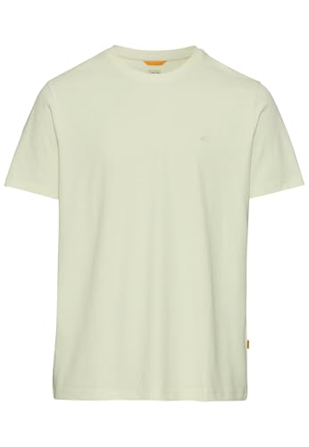 camel active Herren Basic T-Shirt aus Reiner Baumwolle Hellgrün, Menswear-L von camel active