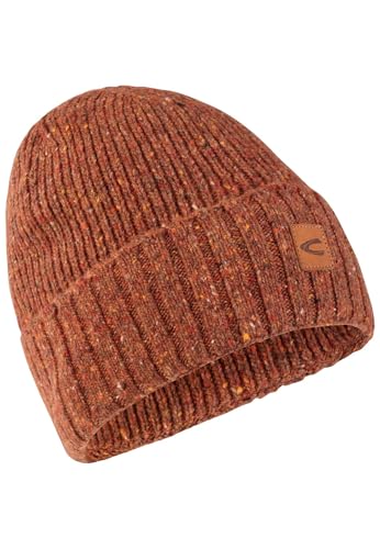 camel active Herren Beanie mit hochwertiger Merino- und Alpakawolle Rot, Menswear-OS von camel active