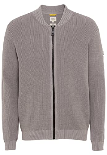 camel active Herren Strickjacke aus Biobaumwolle Grau Menswear-M von camel active