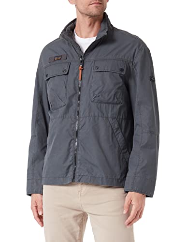 camel active Herren Blouson mit Stehkragen Dunkelgrau, menswear-48 von camel active