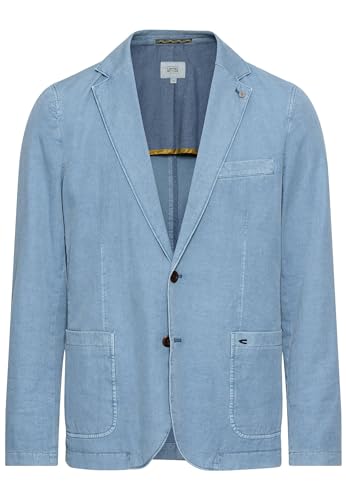camel active Herren Casual Sakko aus Baumwoll-Leinen-Mix Hellblau, menswear-48 von camel active