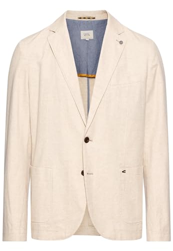 camel active Herren Casual Sakko aus Baumwoll-Leinen-Mix Sand, menswear-56 von camel active