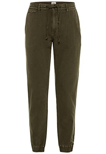 camel active Herren Chino aus Leinenmix 32 Oliv menswear-32/32 von camel active